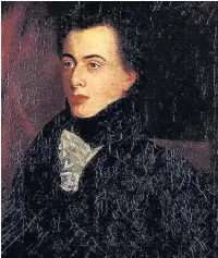  ??  ?? ●●George Borrow as a young man, looking a bit like Edmund Blackadder