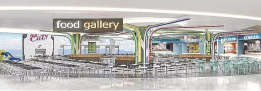  ??  ?? The mall will be home to restaurant­s featuring homegrown culinary talents.