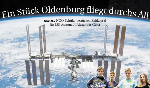  ?? BILD: DPA ?? Die Internatio­nale Raumstatio­n ISS: Der deutsche Astronaut Alexander Gerst machte sich am 6. Juni auf zu seiner zweiten Mission an Bord.