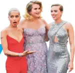  ?? ‘ROUGH NIGHT’ STARS ZOE KRAVITZ, JILLIAN BELL AND SCARLETT JOHANSSON BY AFP/GETTY IMAGES ??