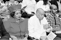  ?? ?? Professors Verene Shepherd, Errol Miller and Kris Manjapra at the Festschrif­t celebratin­g Professor Sir Hilary Beckles, Vice Chancellor of the University of the West Indies (UWI), at the Mona campus.