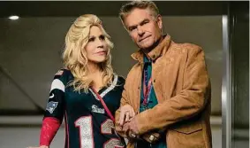  ?? Scott Garfield/TNS ?? Jane Fonda, left, as Trish and Harry Hamlin as Dan in “80 for Brady.”