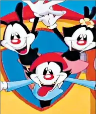  ??  ?? Animaniacs’ Yakko, Wakko and Dot