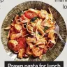  ?? ?? Prawn pasta for lunch