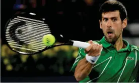  ?? Photograph: AFP/Getty Images ?? Novak Djokovic will play in the US Open which starts this month.