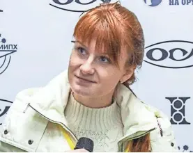  ?? AFP/GETTY IMAGES ?? Maria Butina is accused of conspiring to influence politics.