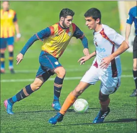  ?? FOTO: GALLARDO ?? Catalunya sub-18 Ante Murcia, cedió los primeros puntos de las dos fases iniciales