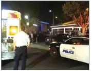  ?? PHOTO FROM VIDEO BY OC HAWK ?? Fights broke out Saturday night at Knott's Berry Farm in Buena Park. Three people were treated by paramedics, with two taken to a local hospital.