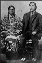  ?? PROVIDED BY HISTORY COLORADO CENTER ?? From the Sand Creek Massacre exhibtion, a photo of George Bent and his wife Magpie. The two Westerners offered early accounts that serve as evidence of the brutality of the massacre.