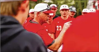  ?? UGA ATHLETICS 2022 ?? “I think our lineup’s going to be pretty tough to pitch to. I think we’ve got a chance to be really good,” says UGA coach Scott Stricklin. The Bulldogs open the season today against Jacksonvil­le State.