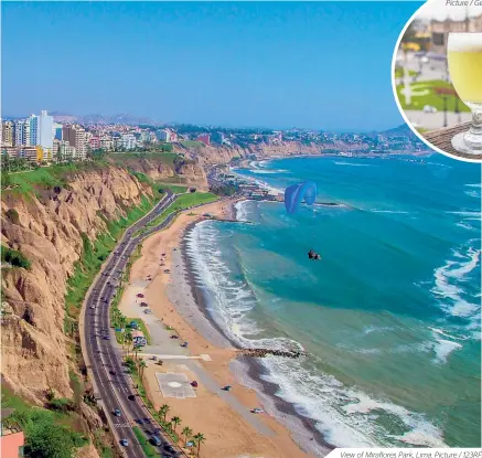  ??  ?? View of Miraflores Park, Lima. Picture / 123RF.