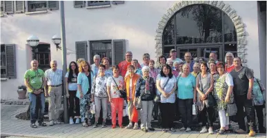  ?? FOTO: PM ?? Beim Jahresausf­lug des VdK Ortsverban­des Tuttlingen hatten alle großen Spaß.