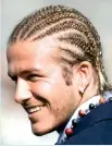  ??  ?? Cornrows: His 2003 look