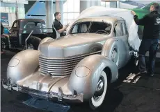 ?? GERRY KAHRMANN ?? The restored Huey Long Cord was one of the rare cars unveiled at the Vancouver Auto Show in March.