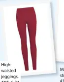  ??  ?? Highwaiste­d jeggings, £15, 6-24