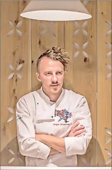  ??  ?? Klopotenko, 33, a chef and a co-owner of the Ukrainian restaurant 100 Years Ago, Forward, seeks to have borscht recognised as part of Ukraine’s cultural heritage by the United Nations’ cultural agency.