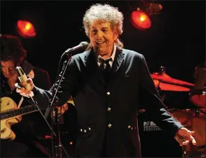  ?? (AP file photo) ?? Bob Dylan performed in Los Angeles in 2012.