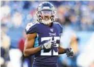  ?? MARK ZALESKI AP ?? Cornerback Adoree’ Jackson is receiving a three-year contract from the Giants after playing with the Titans.