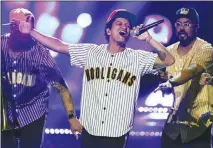  ?? MATT SAYLES / INVISION / AP FILE (2017) ?? Bruno Mars, shown performing at the BET Awards at the Microsoft Theater in Los Angeles, just ended a run of shows at Park Theater.