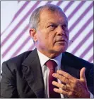  ??  ?? EXIT: Sir Martin Sorrell left WPP after an inquiry into allegation­s against him