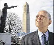  ?? PHIL SKINNER / PSKINNER@AJC. COM 2012 ?? Samuel DuBois Cook stands outside the King Chapel on the Morehouse College campus in Atlanta.