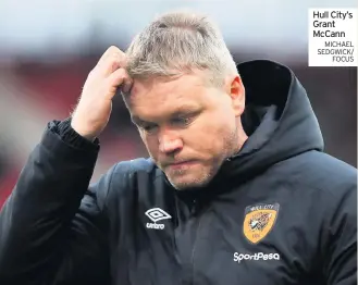  ??  ?? Hull City’s Grant Mccann