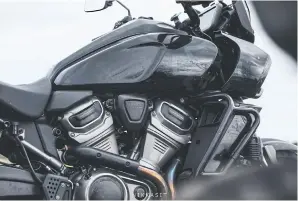  ?? ?? The allnew V-Twin 60-degree engine provides riding pleasure and is easy on the eyes.