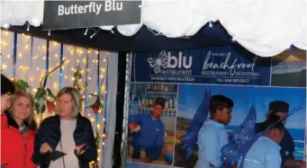  ??  ?? Butterfly Blu was picked as an award-winning oyster stand at this year’s Flavours of Knysna.
