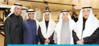  ??  ?? (From right to left) Nabeel Al Mulla, Anwar Al Mulla, Najeeb Al Mulla, Talal Al Mulla and Abdullah