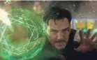  ??  ?? Benedict Cumberbatc­h brings the magic as “Doctor Strange.”