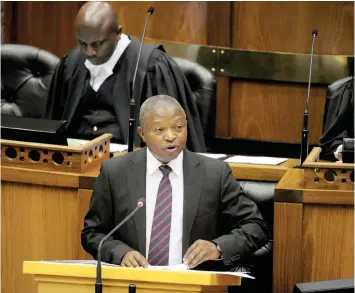  ?? Siyabonga.mkhwanazi@inl.co.za African News Agency (ANA) ?? DEPUTY President David Mabuza responds to questions in Parliament. | SIYABONGA MKHWANAZI