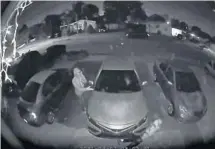  ?? BROWARD SHERIFF’S OFFICE ?? A man who was shot and carjacked on April 7 is heard on surveillan­ce video begging for his life. As many as three suspects remain at large, according to detectives.