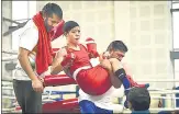  ?? SANCHIT KHANNA/HT ?? Mary Kom carried off the ring on Friday.