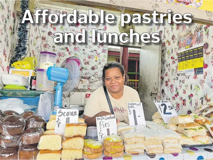  ?? Picture: NAOMI BASELALA ?? Silina Vesi, says selling food was nothing new since she grew up witnessing her mother sell at her stall in the Suva Municipal Market.