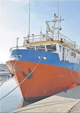  ?? ERASMO FENOY ?? El ‘Ucadiz’, el buque de investigac­ión oceanográf­ica de la UCA.