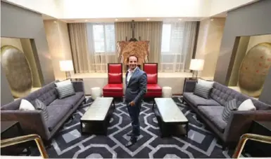  ?? VINCE TALOTTA/TORONTO STAR ?? Skyline Internatio­nal CEO Gil Blutrich in the King Edward Hotel, which recently underwent a $40-million renovation.