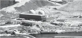  ?? JOE JOHNSTON THE TRIBUNE OF SAN LUIS OBISPO FILE VIA AP ?? The Diablo Canyon Nuclear Power Plant in Avila Beach, the state’s last operating plant after San Onofre closed in 2013, is set for shutdown in 2024 and 2025.
