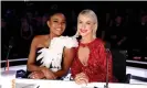  ??  ?? Gabrielle Union and Julianne Hough were reportedly subjected to ‘excessive notes’ on their physical appearance on America’s Got Talent. Photograph: NBC/Getty Images