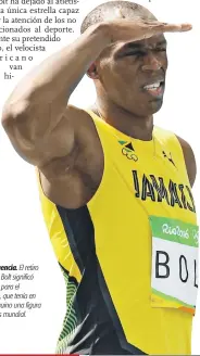  ??  ?? Consecuenc­ia. El retiro de Usain Bolt significó un golpe para el atletismo, que tenía en el jamaiquino una figura de interés mundial.