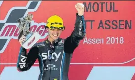  ?? FOTO: AP ?? Pecco Bagnaia Golpe de autoridad del líder en Assen con su victoria desde la pole