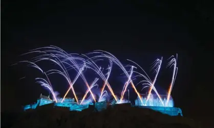  ??  ?? Fireworks light up Edinburgh Castle, New Year’s Eve 2015. Photograph: Ross Gilmore/Getty Imagesfor Unicef