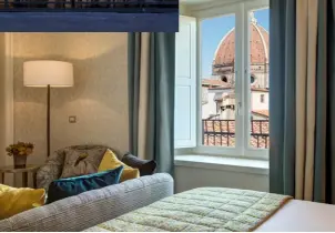  ??  ?? PATRICIAN ELEGANCE MEETS EFFORTLESS LUXURY AT HOTEL SAVOY, YOUR FLORENTINE HOME-FROM-HOME