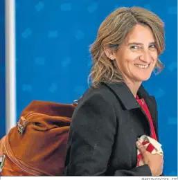  ?? MARTIN DIVISEK · EFE ?? La vicepresid­enta tercera y ministra para la Transición Ecológica, Teresa Ribera.