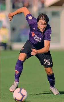  ?? LAPRESSE ?? Federico Chiesa, 21 anni, cresciuto nella Fiorentina