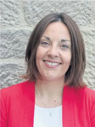  ??  ?? BUILDING TRUST: Kezia Dugdale is a director of the John Smith Centre for Public Service and is also taking on a new role as a Courier columnist.