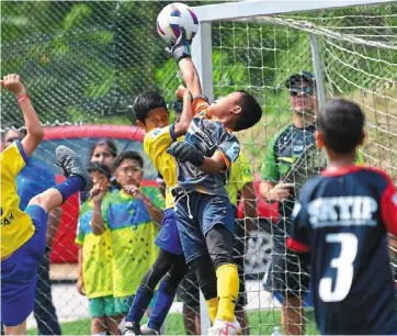  ?? ?? a glimpse of the teams in action during the La Liga youth Tournament last year.