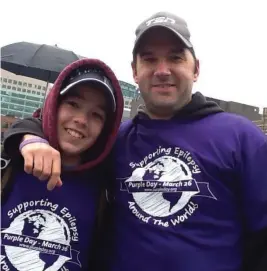  ?? SUPPLIED ?? Shaun Kehoe (right) pictured with his son Aaron, has been seizure-free for eight years and with the support of Epilepsy Ottawa, is living a full and productive life.