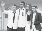  ?? POP TV ?? Patrick ( Noah Reid), David ( Dan Levy), Alexis ( Annie Murphy) and Stevie ( Emily Hampshire) in the final season of “Schitt's Creek.”