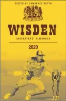  ??  ?? The latest Wisden Almanack - published in April - has sustained Anthony Morrissey during lockdown.