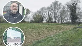  ?? ?? New plans have been drawn up to build up to 250 homes on countrysid­e land on the edge of Glinton village